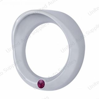 Signature Series Small Gauge Cover With Visor For 2006+ Peterbilt - Purple Crystal