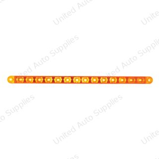 14 LED 12" Turn Signal Light Bar - Amber LED/Amber Lens