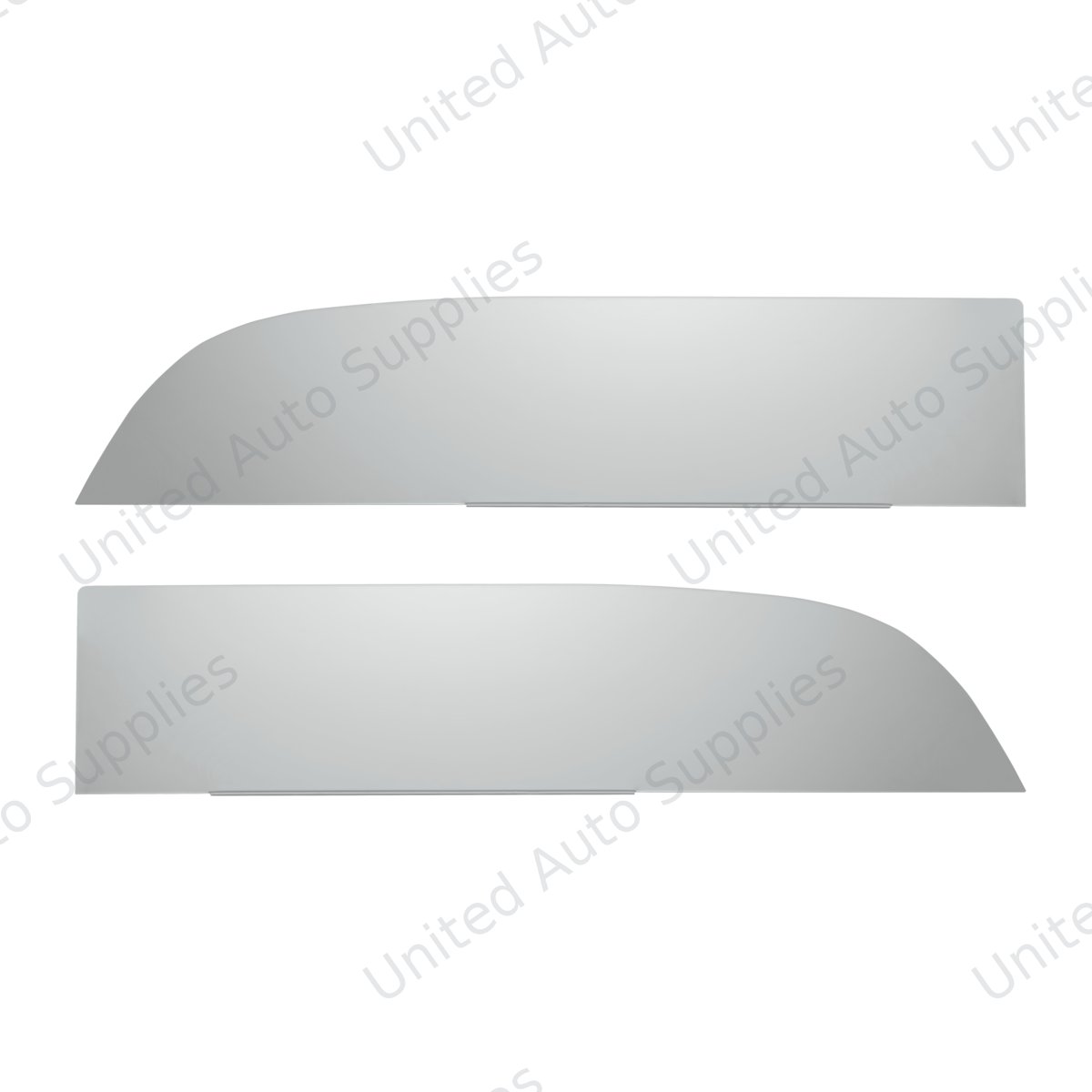 304 Stainless Steel 8" Chop Top Window Trim For Kenworth T680/T880 Trucks (Pair)