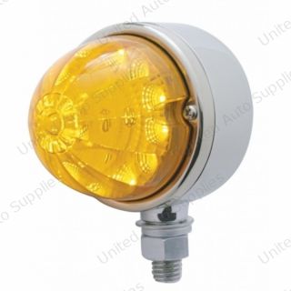 17 LED Reflector Watermelon Single Face Light - Amber LED/Amber Lens