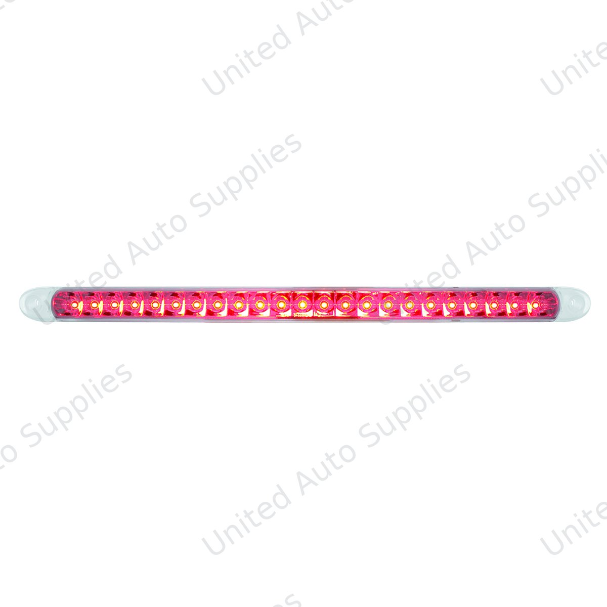 23 SMD LED 17-1/4" Reflector Light Bar Only (Stop, Turn & Tail) - Red LED/Clear Lens (Bulk)