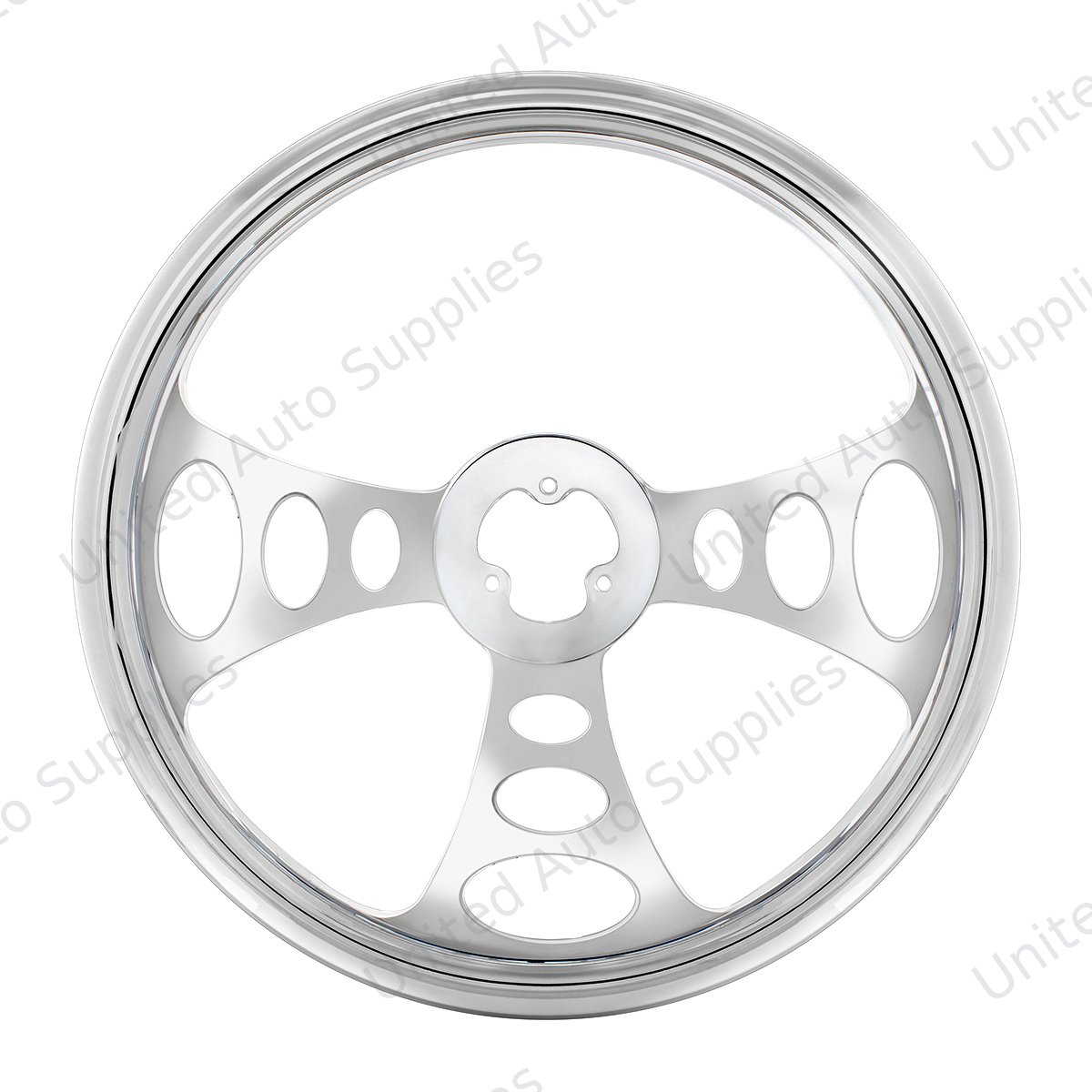 18" Chrome Aluminum "Chopper" Style Steering Wheel