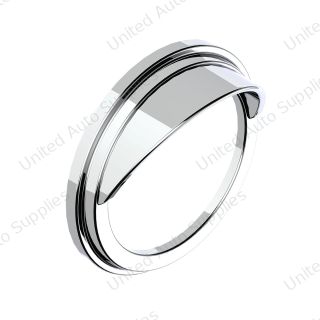 Chrome Plastic Pyrometer Gauge Cover With Visor For Freightliner -Classic Design