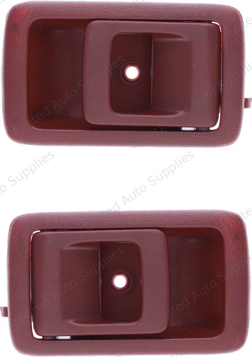 Interior Door Handle LH (Front = Rear), RH (Front = Rear) (2pcs) Plastic Red for 1996-2002 Toyota 4Runner