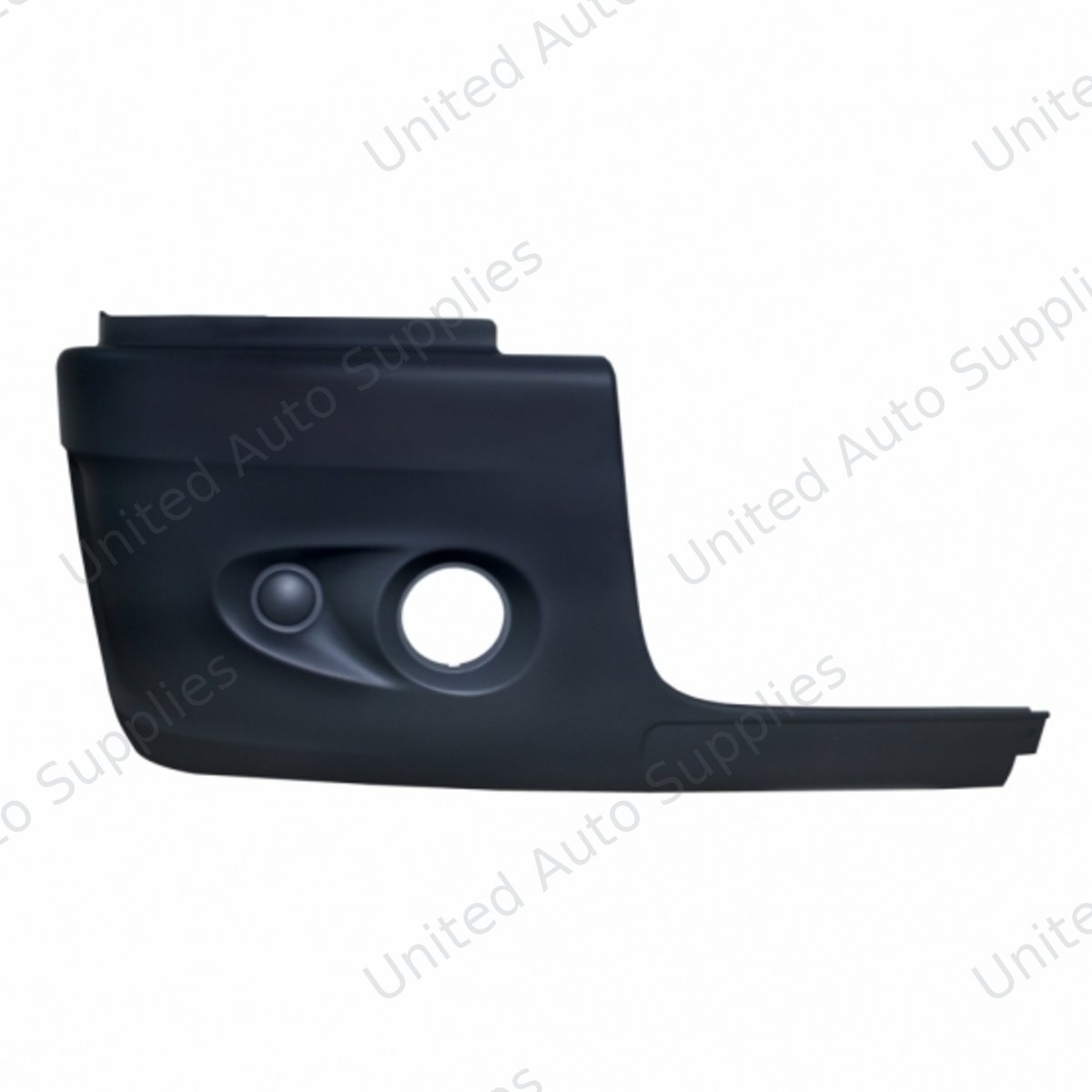 Bumper End With 1 Fog Light Hole For 2005-2010 Freightliner Century - Passenger