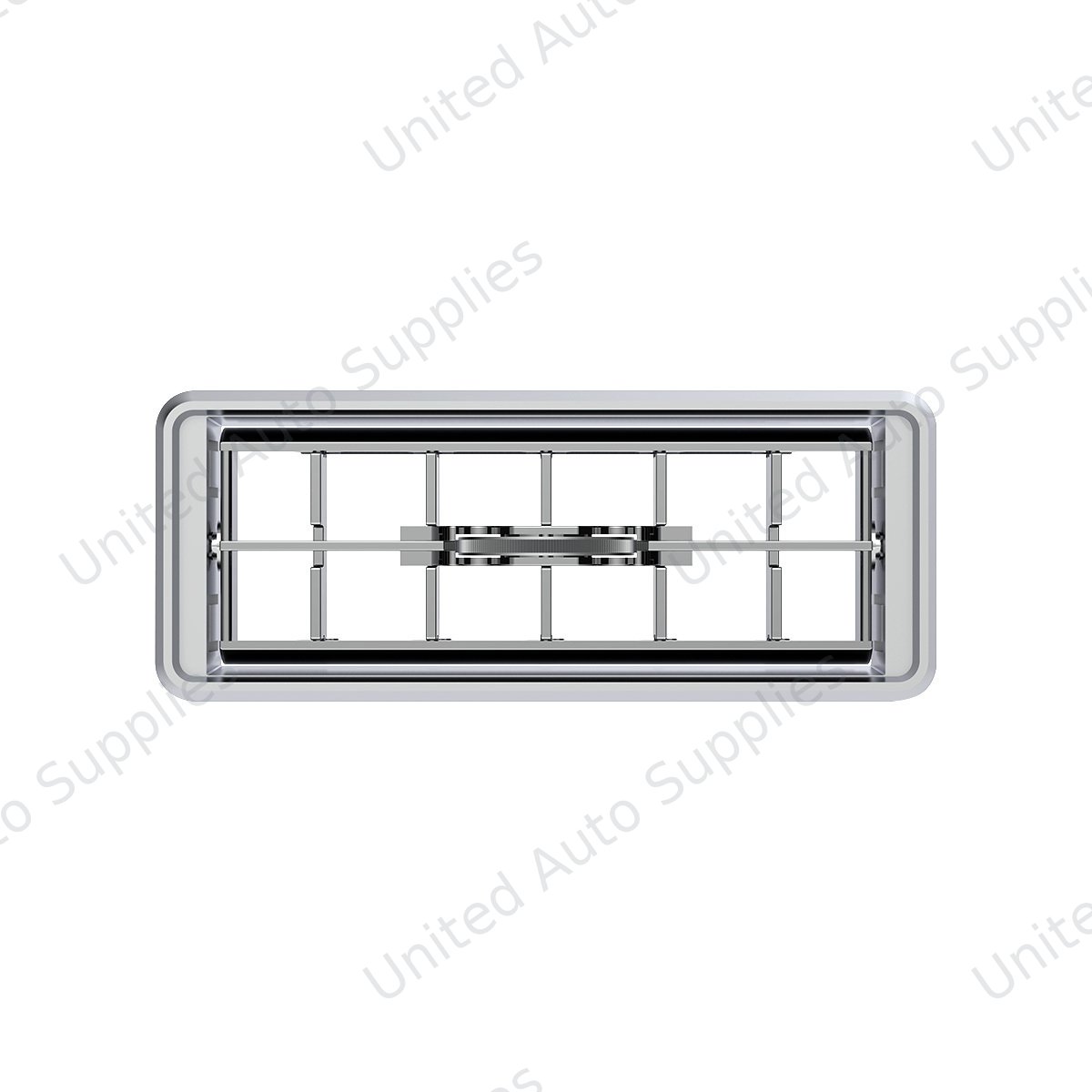 Chrome Plastic A/C Vent For 2001 & Earlier Kenworth - Center