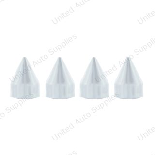 Chrome Plastic Spike Snap-On Screw Head Covers For #10 And #12 Screws (4-Pack)