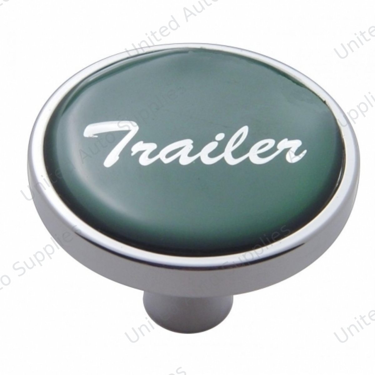 "Trailer" Short Air Valve Knob - Green Glossy Sticker