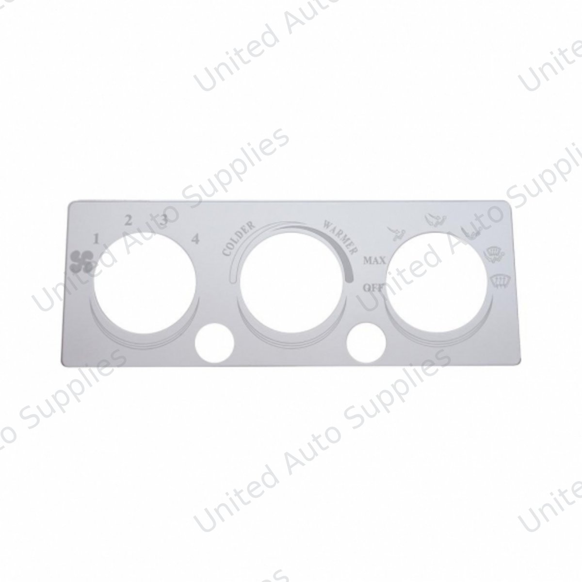 International A/C Heater Plate - 2 Button Openings