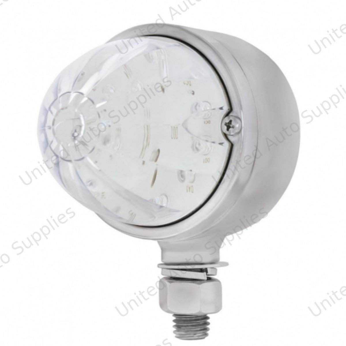 17 LED Watermelon Single Face Light - Red LED/Clear Lens