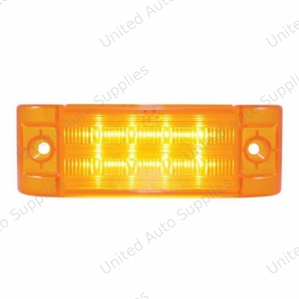 8 SMD LED Rectangular Light (Clearance/Marker) - Amber LED/Amber Lens (Bulk)