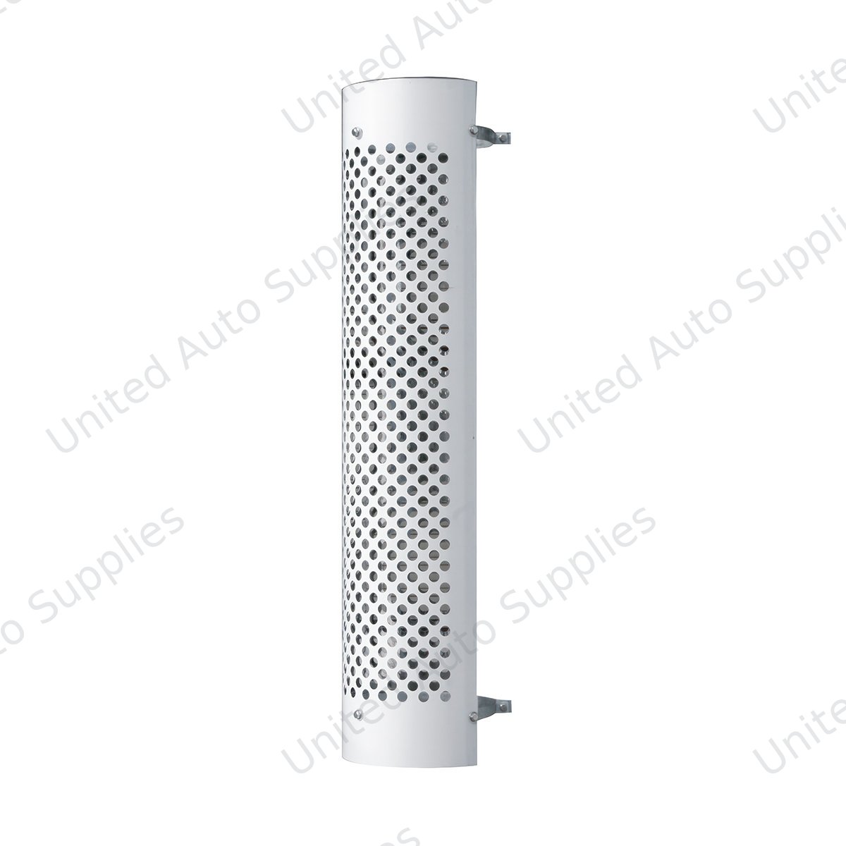 48" Tall 270 Degree Stainless Exhaust Muffler Shield For 10" Diameter Exhaust - Round Slot