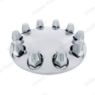 Moon Front Axle Cover With 33mm Thread-On Nut Cover - Chrome