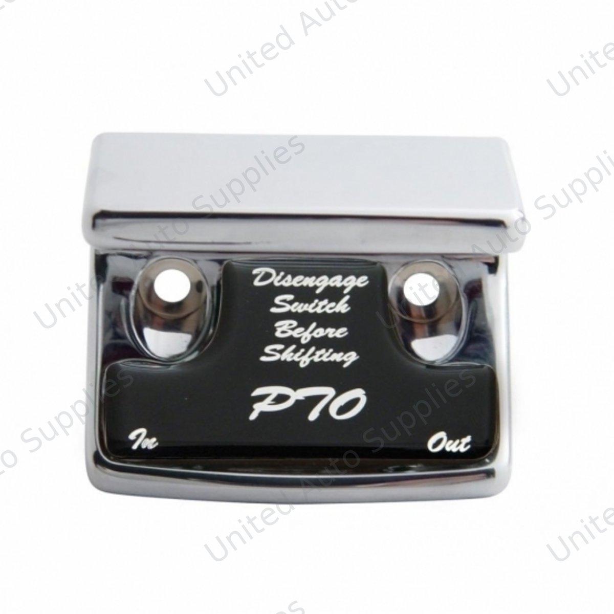 "PTO" Switch Guard With Black Sticker