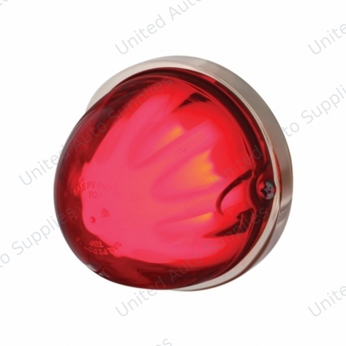 9 LED Dual Function GloLight Watermelon Flush Mount Kit - Red LED/Red Lens