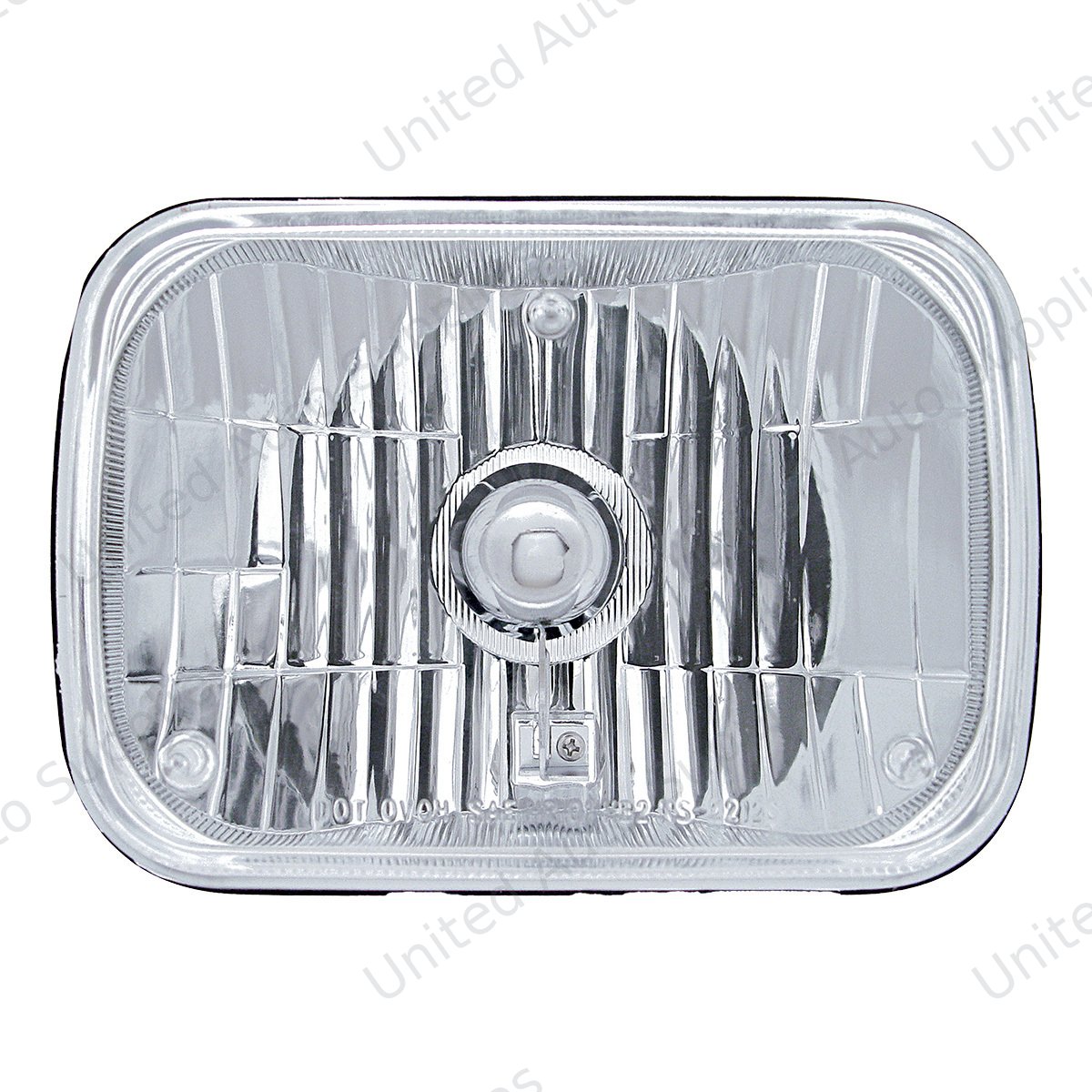 5" X 7" Crystal Rectangular Headlight, Glass Lens