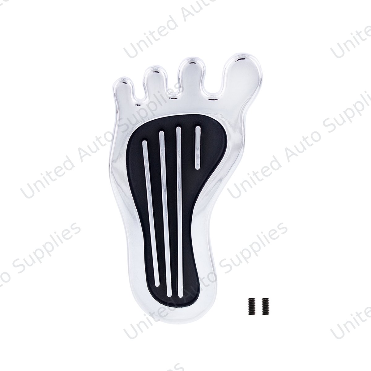 Chrome Barefoot Shape Dimmer Switch Cover