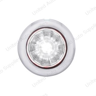 4 LED Dual Function 3/4" Mini Watermelon Light (Clearance/Marker) - White LED/Clear Lens