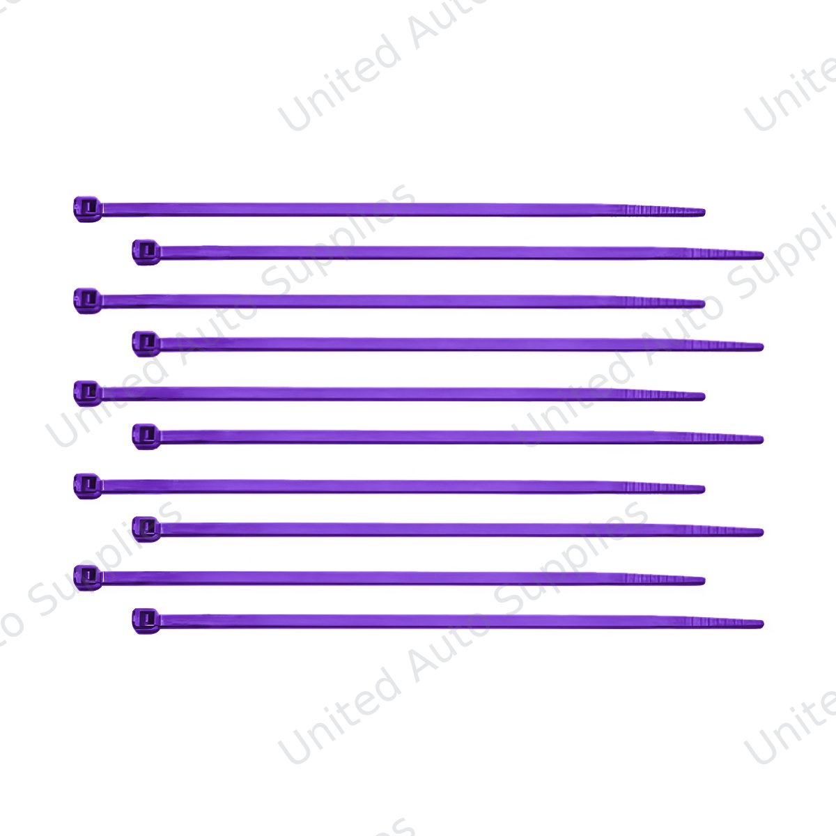 6" Nylon Cable Zip Ties - Purple (10-Pack)