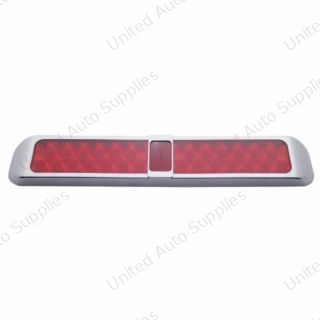 40 LED Light With Bezel (Stop, Turn & Tail) - Red LED/Red Lens
