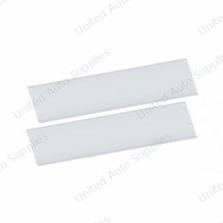 Polished Stainless Steel Lower Front Step Kick Plates For 2003-05 Volvo VN Series
