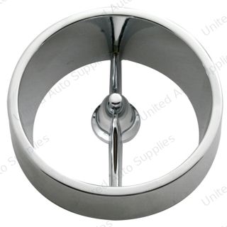 Chrome Metal Tail Light & Backup Light Trim Ring For 1963 Chevy Passenger Car