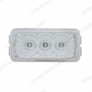 3 LED Reflector Light (Clearance/Marker) - Red LED/Clear Lens