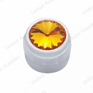 Delphi Radio Knob With Amber Crystal