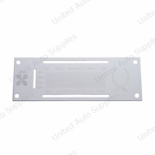 Kenworth Stainless A/C Control Plate
