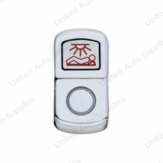 "Sleeper Light" Chrome Rocker Switch Cover - Plain