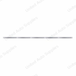 94" Stainless Light Bracket With 5X 11 LED 17" Light Bars - Amber LED/Clear Lens