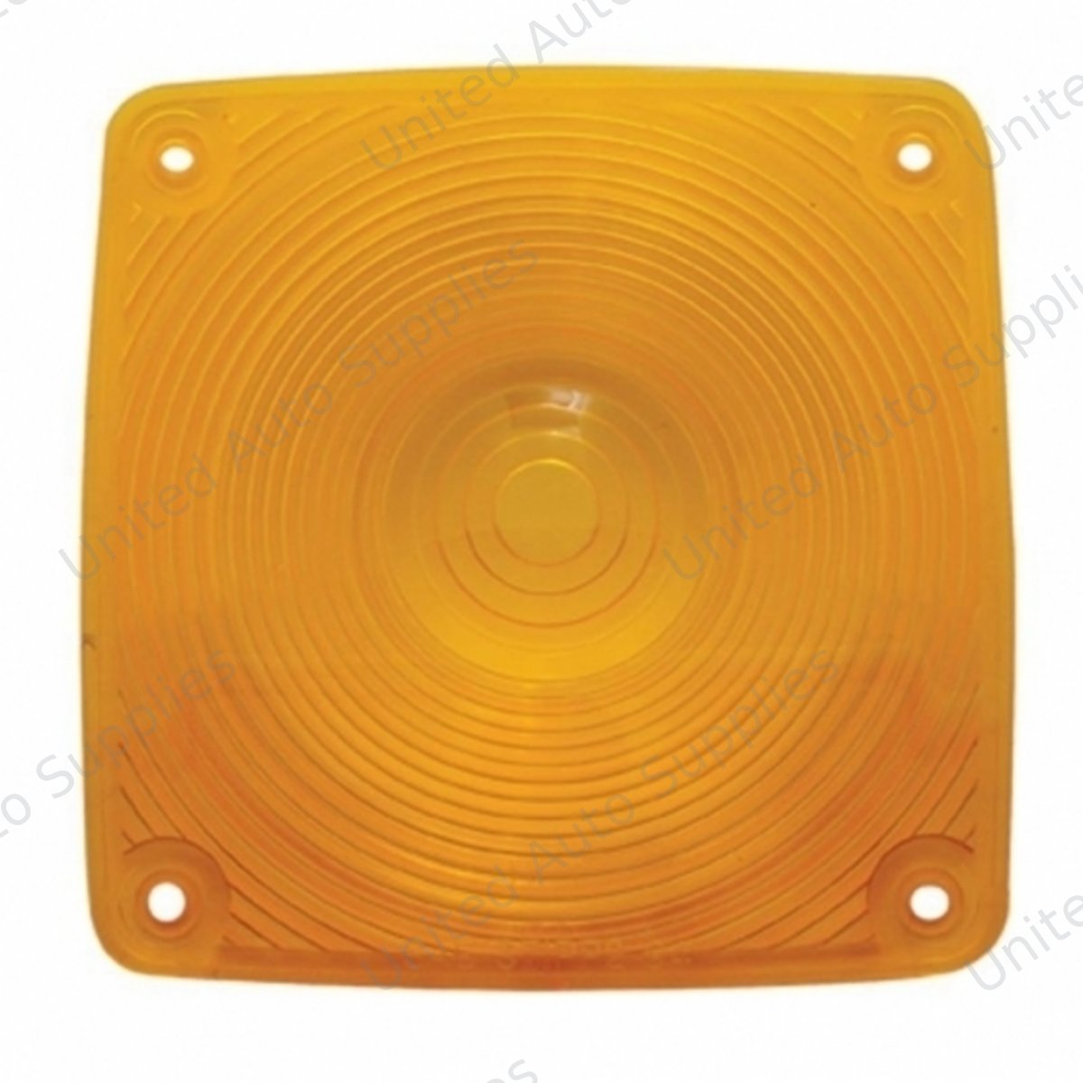Square Double Face Light Lens - Amber