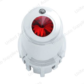 Center A/C Control Knob For 2006+ Kenworth - Red Crystal