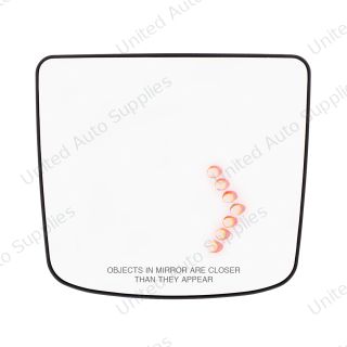 Heated Auxiliary Convex Mirror With LED Turn Signal For 2012-2017 Volvo VNL - Passenger