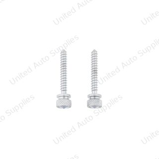 Chrome Long Dash Screw With Clear Crystal For Freightliner (2-Pack)