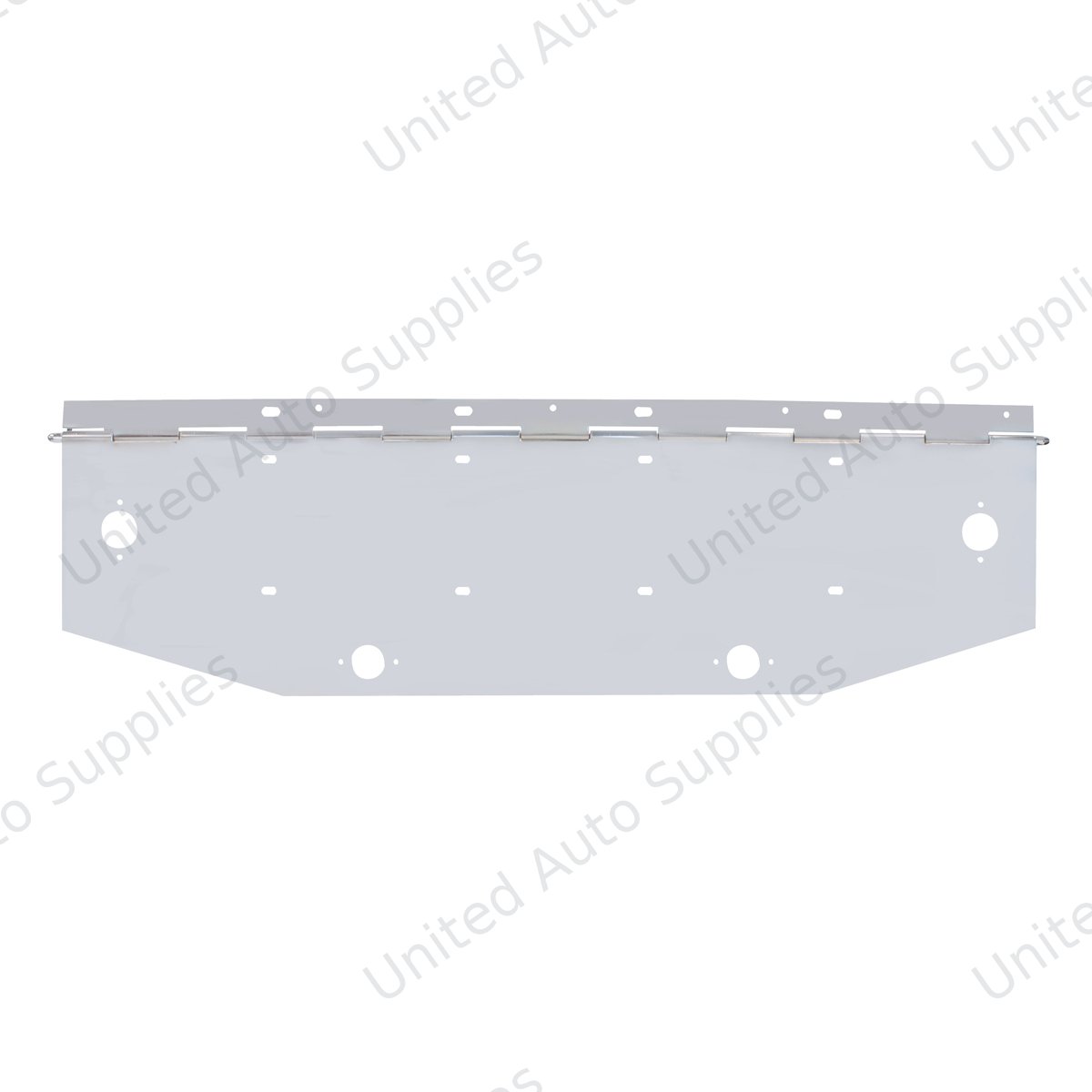 Chrome 2 License Plate Angle Shaped Holder With Square Marker Light Cutout