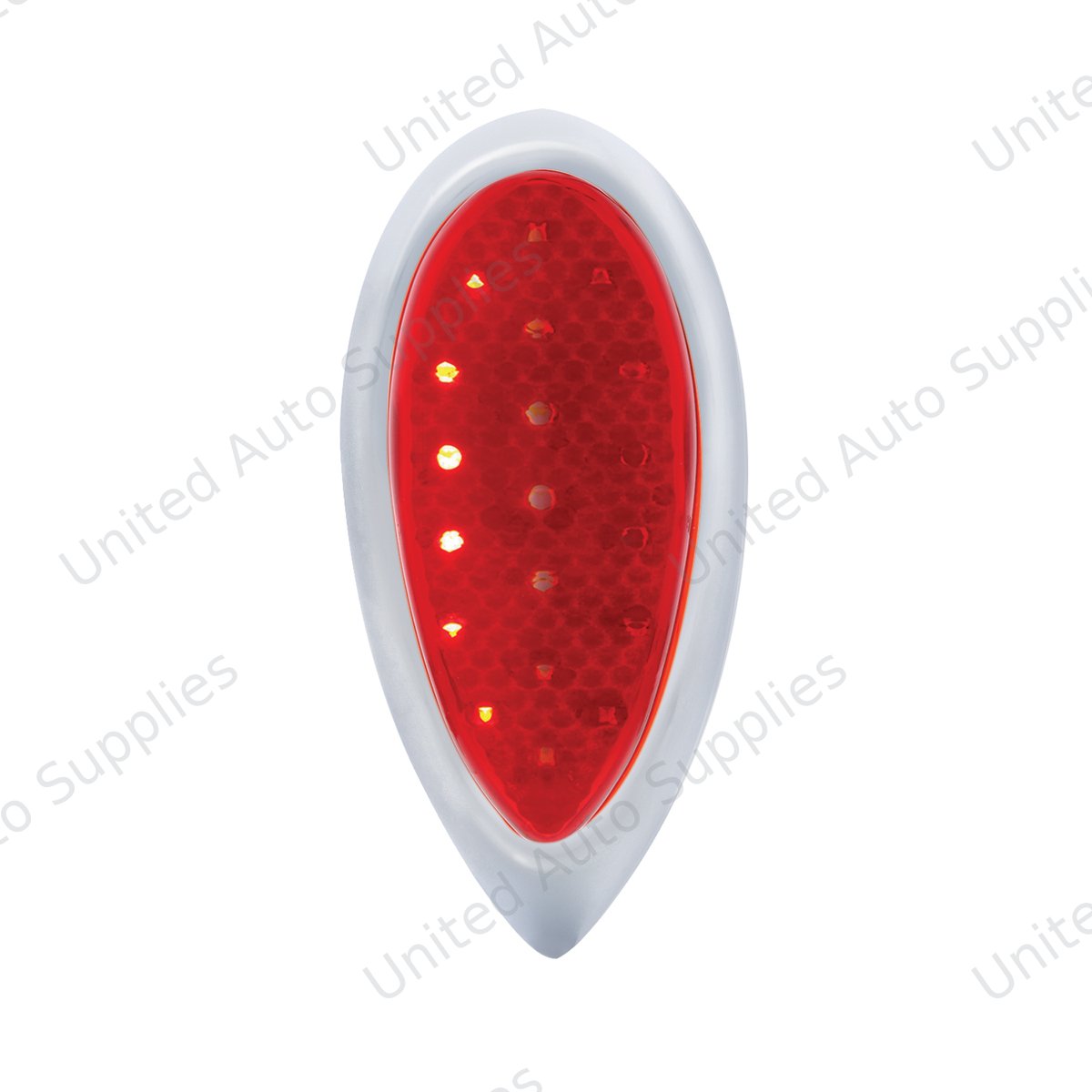 1938-39 Ford Car Style LED Sequential Tail Light With Chrome Flush Mount Bezel