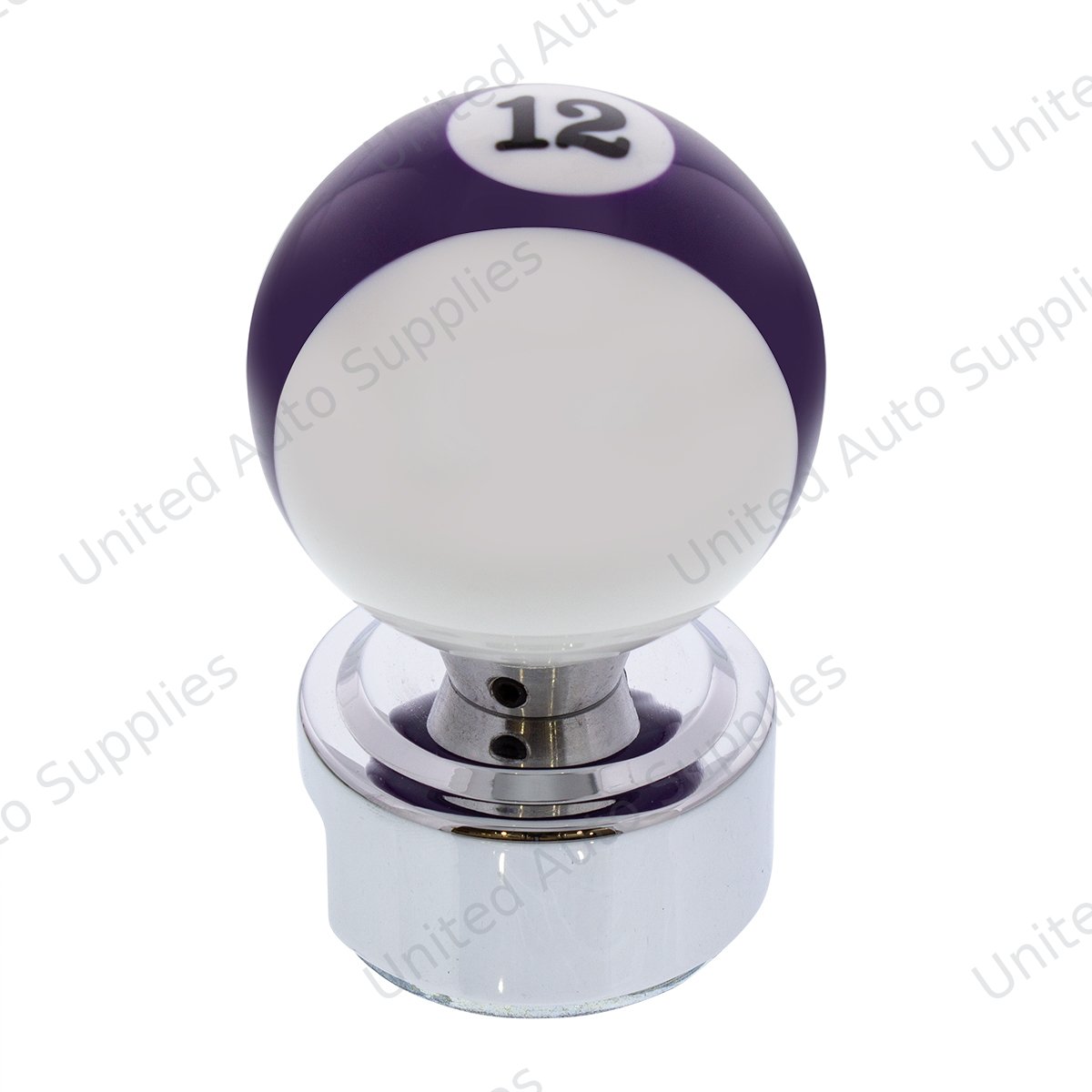 Number 12 Pool Ball Gearshift Knob For 13/15/18 Speed Eaton Style Shifters
