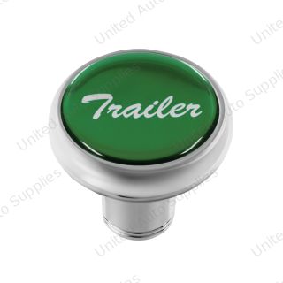 "Trailer" Deluxe Air Valve Knob - Green Glossy Sticker