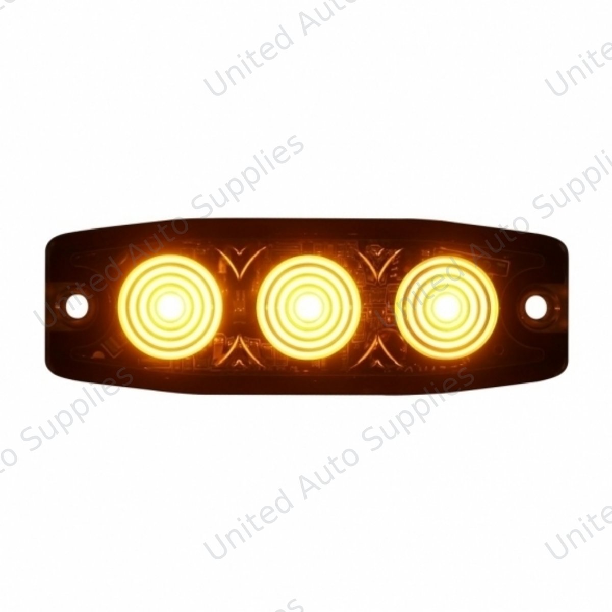 3 High Power LED Super Thin Warning Light - Amber LED (Bulk)