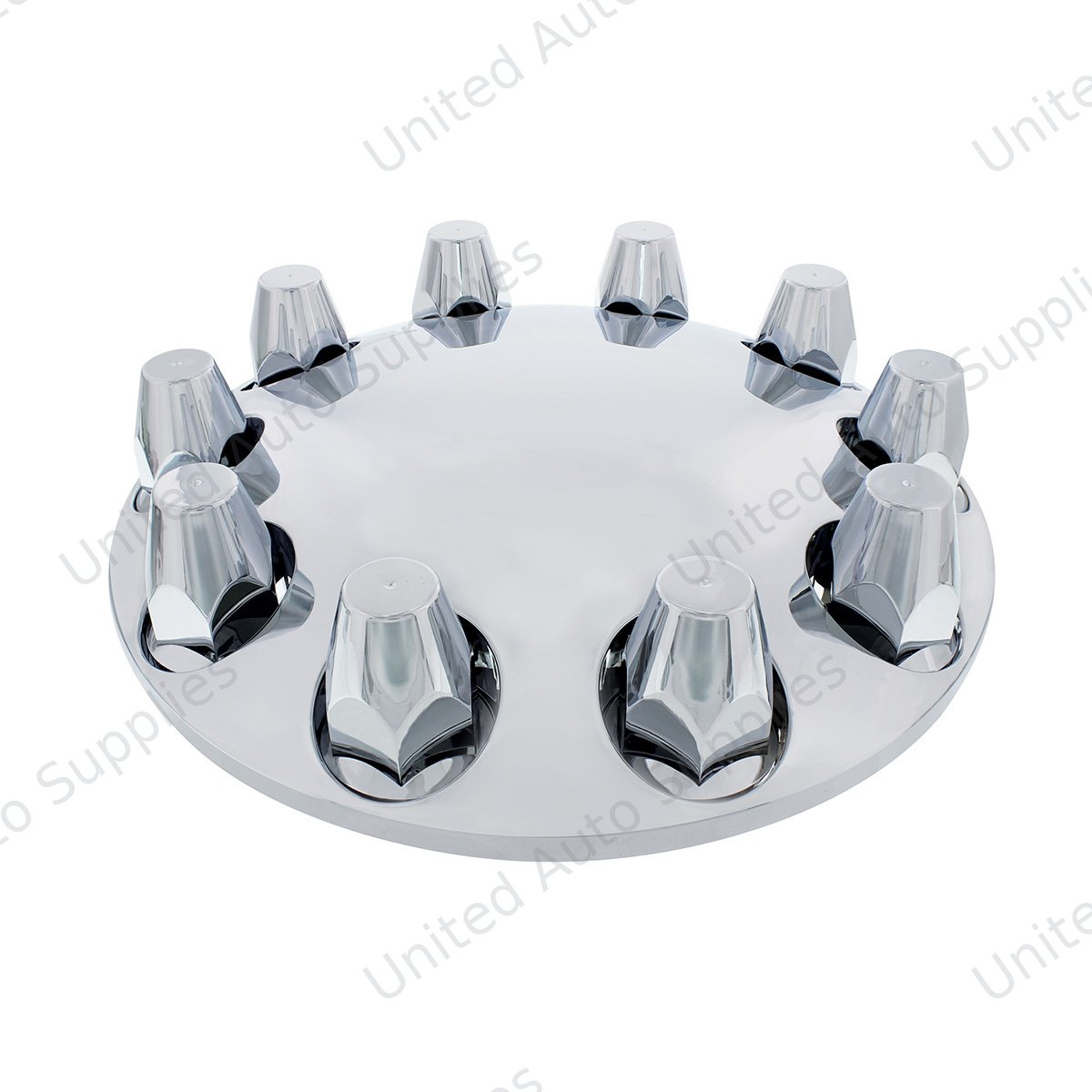 Moon Front Axle Cover With 33mm Thread-On Nut Cover - Chrome