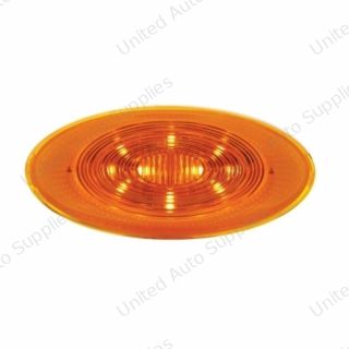 10 LED Fender Parking & Turn Signal Light For Peterbilt 386 (2006-2014) & 387 (2006-2010)-Amber LED/Amber Lens