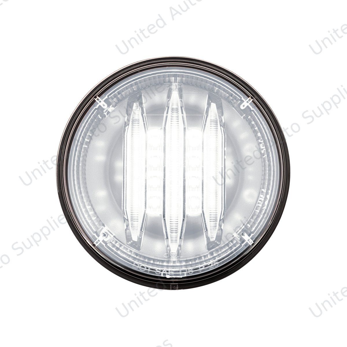Saber 39 LED 4" Round Back-Up Light-White LED/Clear Lens