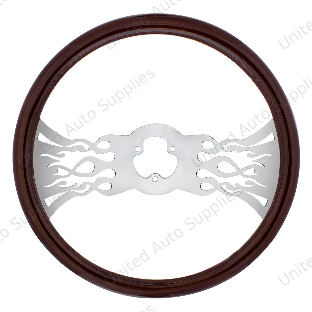 18" Wood Steering Wheel - Inferno