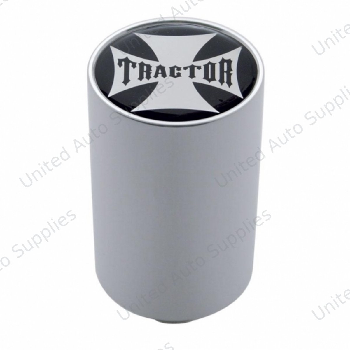 "Tractor" 3" Air Valve Knob - Black Maltese Cross Sticker