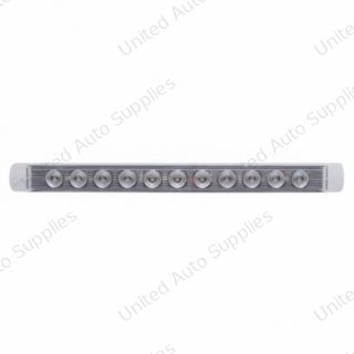 11 LED 17" Light Bar Only (Stop, Turn & Tail) - Red LED/Clear Lens