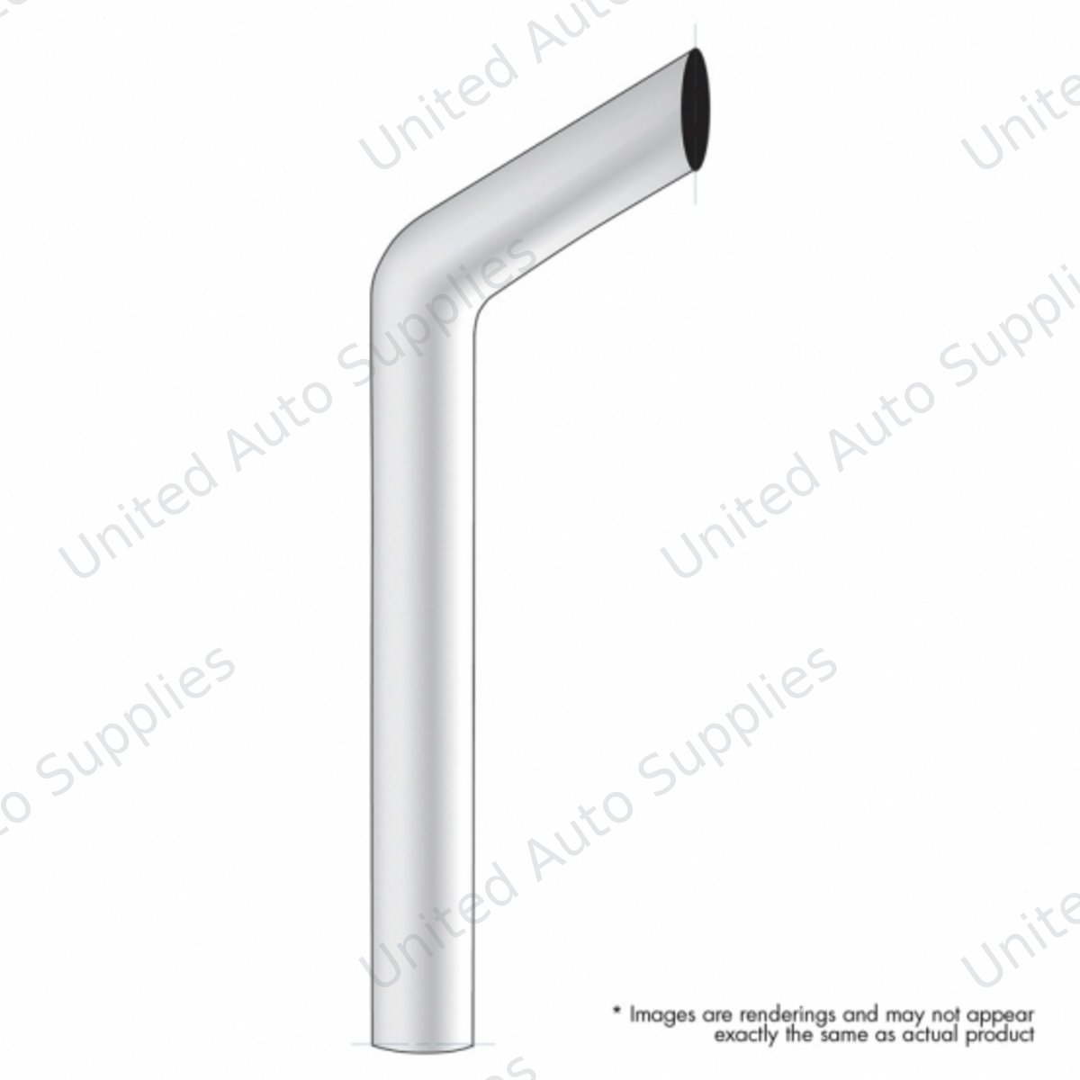6" Bull Plain Bottom Exhaust - 108" L