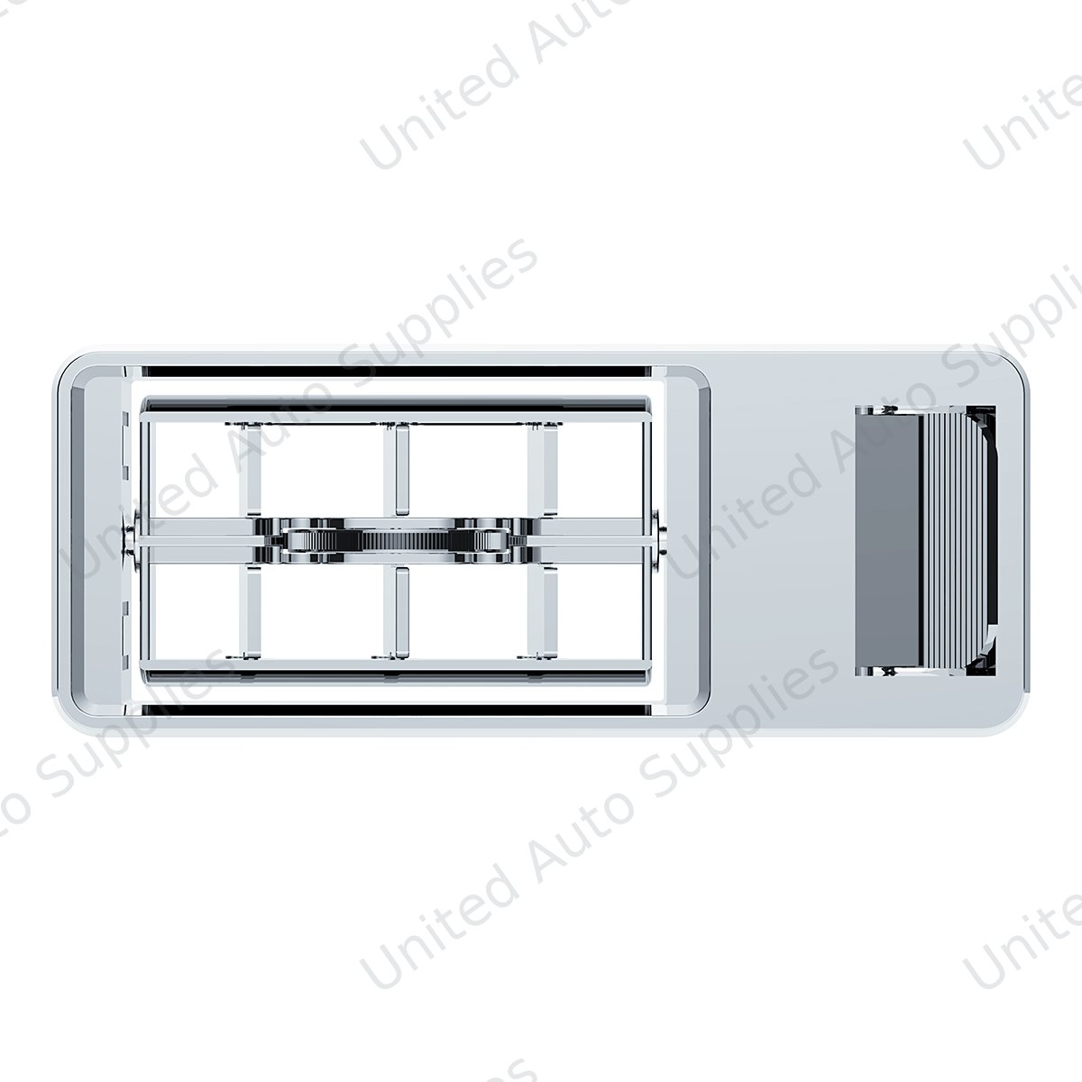 Chrome Plastic A/C Vent For 2001 & Earlier Kenworth - Passenger