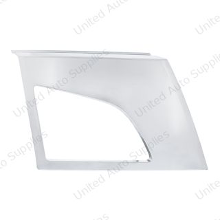 ABS Satin Silver Bumper Fog Light Hole Cover For 2018-2024 Volvo VNL - Passenger