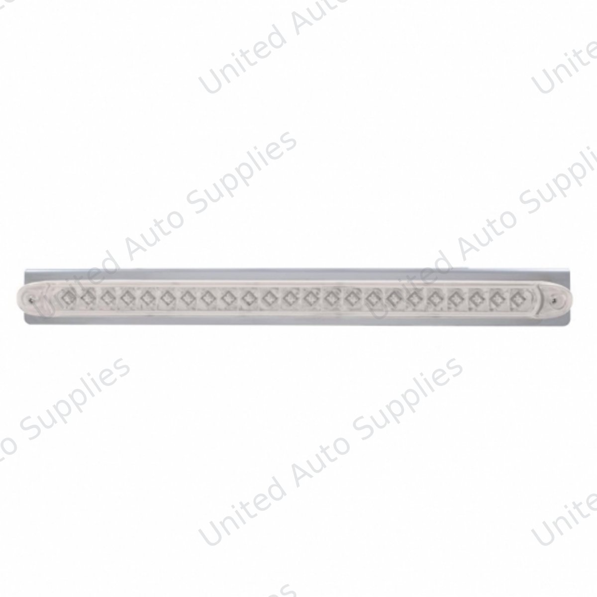 17-5/16" SS Reflector Light Bracket With 23 LED 17-1/4" Reflector Light Bar -Red LED/Clear Lens